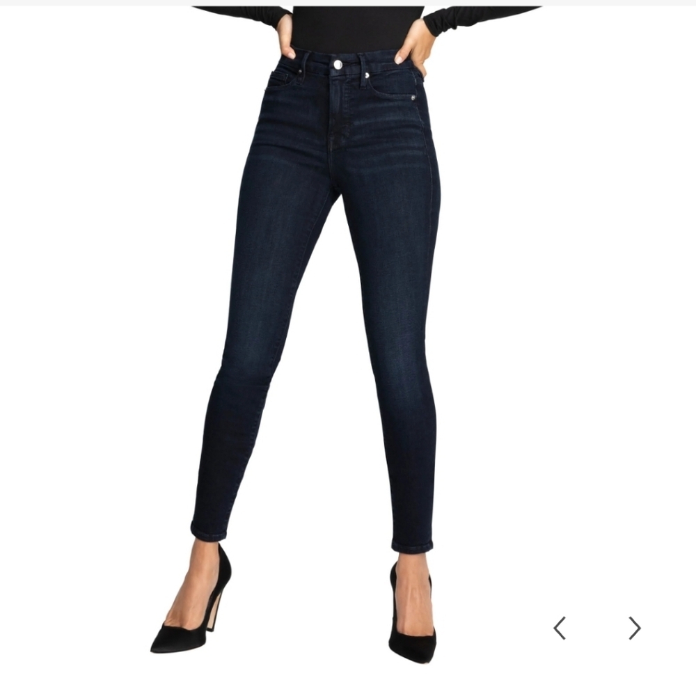 Good American Good Legs Dark Blue Skinny Jeans